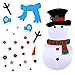OurWarm 20 x 39 Inch DIY Felt Christmas Snowman Games Set with 31 PCS Detachable Ornaments, Wall Hanging Xmas Gifts for Christmas Decorations