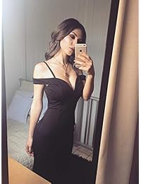 Vestido de noche con escote corazón con hombros descubiertos y hombros descubiertos de Ever-Pretty para mujer 07017