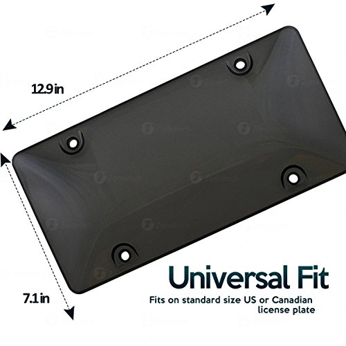 4 Clear+Smoked+Unbreakable+License+Shields