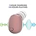 NENRENT S570 Bluetooth Earbud,Smallest Mini Invisible Wireless Bluetooth Earpiece Headset Headphone Earphone with Mic Hands-Free Calls for iPhone Samsung Galaxy LG and Smartphones Rose Gold (1 Piece)