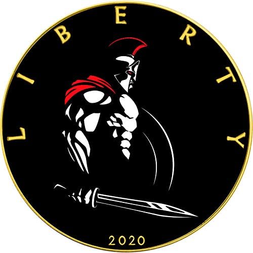 SPARTAN Powerful Warriors Walking Liberty 1 Oz Silver Coin 1$ USA 2020