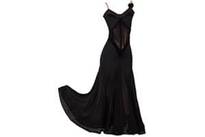 Waltz Training Dresses for Women Suspenders Ballroom Dance Dress Modern Foxtrot Skirt Banquet Performance Costume