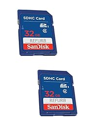 SanDisk 32 GB tarjeta de memoria flash SDHC de clase 4   2 Pack sdsdb2l-032g-b35 Retail del paquete