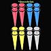 BodyJ4You 8PCS Fake Tapers Earrings Set Glow in the Dark Screw Stud Acrylic Illusion Cheater Faux Gauges