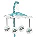 Sweet Jojo Designs Turquoise Blue Gray and White Mod Elephant Girl or Boy Musical Baby Crib Mobile