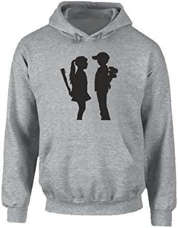 Banksy's Boy Meets Girl Hoodie M Sport Grey