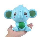 Aolige Jumbo Squishy Blue Elephant Kawaii Cream Scented Very Squishies Slow Rising Decompression Squeeze Toys