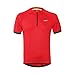 ARSUXEO Men's Cycling Jerseys Short Sleeves MTB Bike Shirt 635 Red Size Large