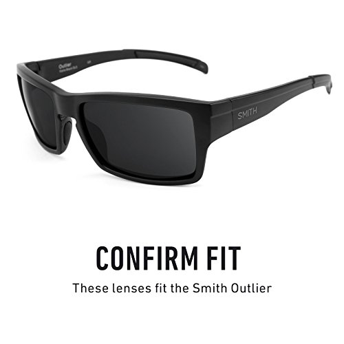 Revant Replacement Lenses for Smith Outlier Polarized Emerald Green MirrorShield