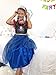 Disney Frozen Elsa Anna Girls Fantasy Gown Nightgown (4, Blue/Pink)