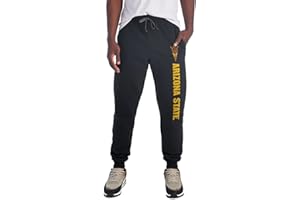 CAMPUS LAB Officially Licensed Jogger Sweatpants Unisex for Men & Women with Pockets Collegiate Team Logo Black Collection