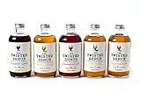 The Twisted Shrub - 5-FLAVOR MULTIPACK - Apple Cider Vinegar drink mixers for healthier sodas & cocktails. Your daily dose of ACV!
