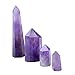 Tree Jewelry Natural Purple Crystal Point 6 Faceted Amethyst Wand, 1/2 pound for Healing, Reiki, Grids, Figurine Specimen Displays