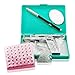 1Set Professional Stainless Steel Piercing Gun Kit Lips Nose Ear Navel Body Ring Ear Nail Piercing Gun Tools Set with 98Pcs Metal Stud Earrings and Sign Pen