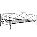Daybed Metal Daybed Frame Twin with Steel Slats Bed Frame Box Spring Replacement