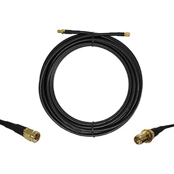 25 ft Low-Loss Coax Extension Cable (50 Ohm) - SMA Male to SMA Female - Antenna Lead Extender for 3G/4G/LTE/Ham/ADS-B/GPS/RF Radio Use (Not for TV or WiFi)