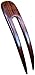 JWL (1) Rosewood Two Prong Curved 4.5 Inch Hair Stick Pick Pic Pin Fork FPL 3.5