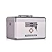 Jssmst Locking Medicine Storage Box - Medication and Prescription Drugs Storage Box, 12 x 7.68 x 7.48 inches, Silver(MC17022)