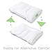 Sleep Yoga Dual Position Neck Design, Hypoallergenic, Ergonomically Designed Cervical Pillow to Help Improve Posture, Flexibility, and Sleep Quality, Medium Soft, White