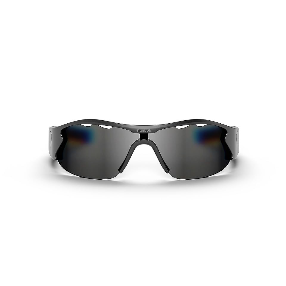 Photo 1 of Reebok Octane Smart Audio Sunglasses Powered by Lucyd | Silver Mirror Polarized Lens | HiFi Bluetooth Active Eyewear