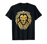 Metallic Gold King Lion Jungle T-Shirt