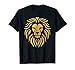 Metallic Gold King Lion Jungle T-Shirt
