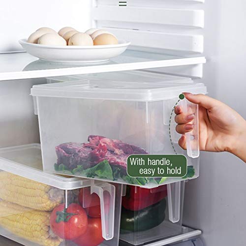 Conworld Refrigerator Organizer Bins(Set of 6 Pack),lettuce keeper for