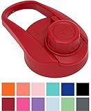 Simple Modern Chug Sports Lid With Handle - Fits All Summit Water Bottle Sizes - Wide Mouth Hydro Vacuum Insulated Flask - Lid for Coffee, Tea & Water - Cherry Red