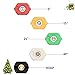 Newcomdigi Pressure Washer Spray Nozzle Tips Multiple Degrees Fit for Power Washer 1/4 Quick Connection Design 2.5 GPM (5 Pack)
