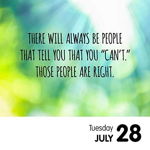 Unspirational 2020 DaytoDay Calendar turn your smile upside down