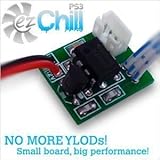 EZ Chill PS3 BEST Cooling Fan Controller Mod Kit - BETTER THAN INTERCOOLER - Prevent Repair YLOD RLOD Overheating Playstation 3 - FAT - SLIM - SUPER SLIM