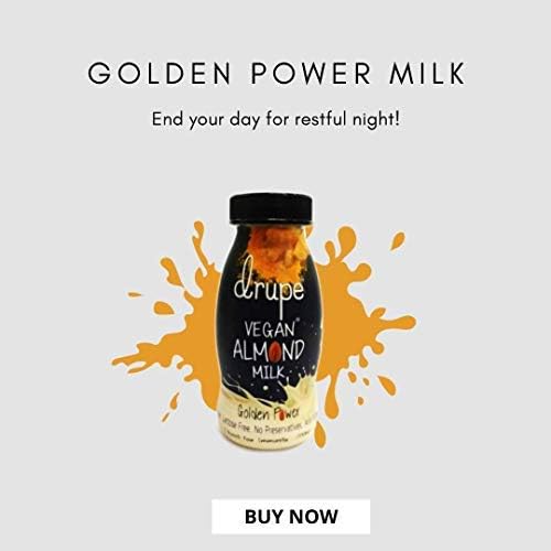 Drupe Almond Milk Turmeric Flavour lactose Free(Pack of 6, 1200 ml)