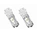 YITAMOTOR 3157 LED Tail Brake Reverse White Bulb High Power 30W CK 3156 3047 3057 (Pack of 2)