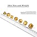 DnDnD Gold Metal Dice Set, 7 PCS Glossy Metal Dungeons and Dragons Dice with Gift Metal Tin for Dice Collector Board Game Player