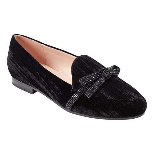 Bandolino Womens Jayme Black Velvet 6 Medium