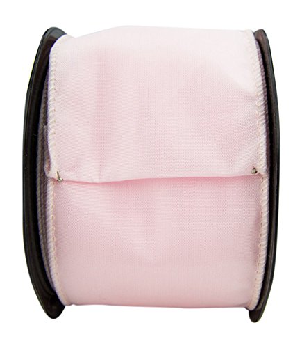 Ribbon Bazaar Wired Iridescent Taffeta 3-1/2 inch Blush (Same Color Edge) 10 yards 100% Acetate Ribbon