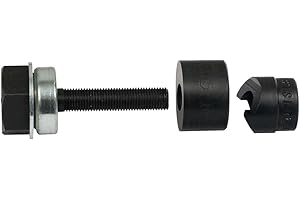 Klein Tools 53728SEN Punch Set, Optimized Design 10-Guage Mild Steel Knockout Punch Set with Black Finish, 1/2-Inch