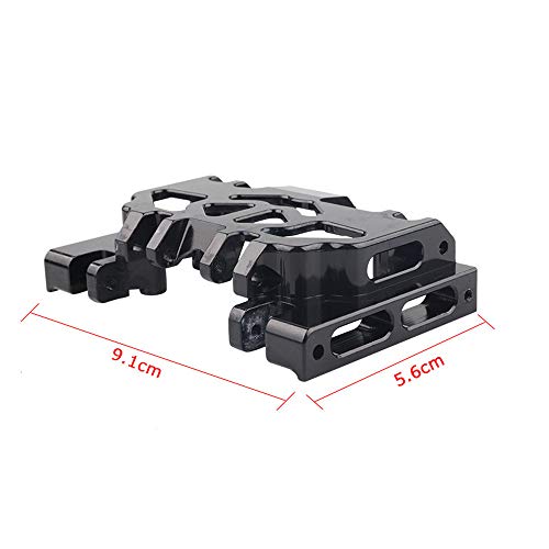 TRX-4 82056-4 Wave Box Chassis Cobweb Structural Hollowing Dissipate Heat Piece Wave Box Chassis fit Vehicles & Remote Control Toys (Black)