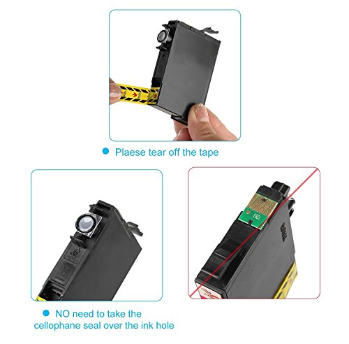 ARIA SUPPLIES Remanufactured 127 T127XL Ink Cartridges Compaitble For Workforce WF-3520 WF-3530 WF-3540 WF-7010 WF-7510 WF-7520 Printer (3 cyan)