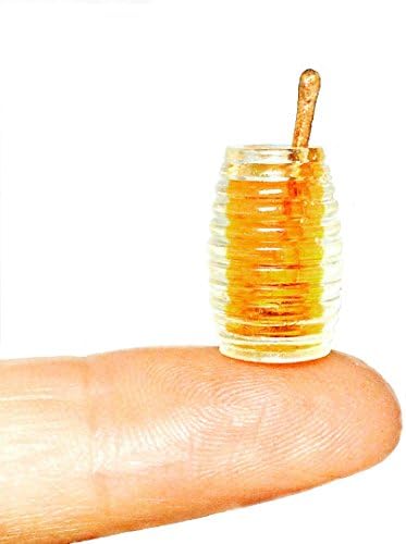A jar of honey. Dollhouse miniature 1:12