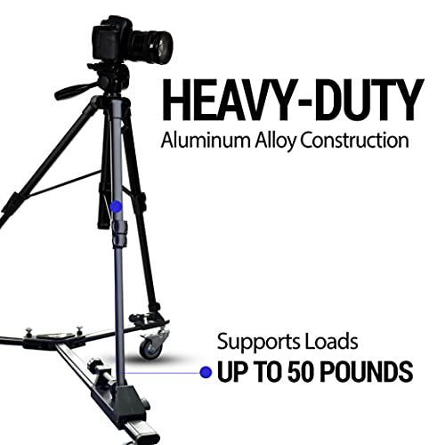 Vidpro PD1 Professional Tripod Dolly Heavy Duty with Adjustable Leg