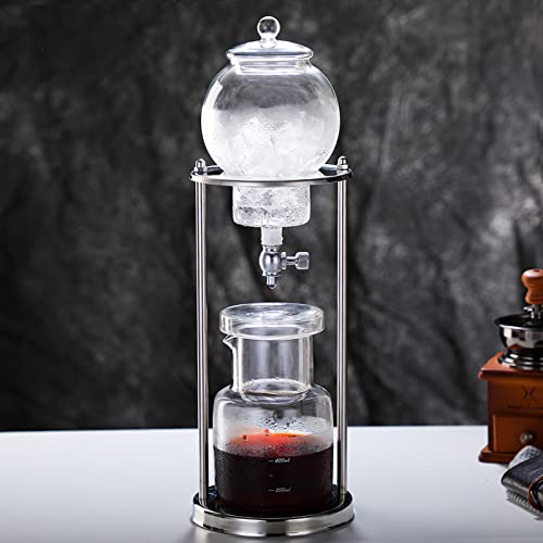 Ice Drip Coffee Maker,Portable Cold Brew Coffee Machine Cold Brew Dripper  Coffee Maker 600ml Cold Brew Tower f