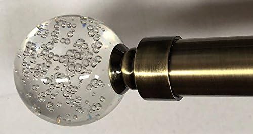 Siena Home Fashions Crystal Curtain Rod (60"-120", Gold)