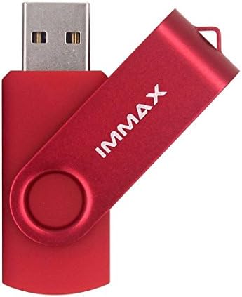 IMMAX 256GB USB 2.0 Flash Drive Memory Stick Fold Storage Thumb Stick Pen Swivel Design (256GB, Red)
