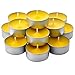 50 Pack Citronella Tealight Candles - Summer Yellow - Indoor/Outdoor - MADE IN USA