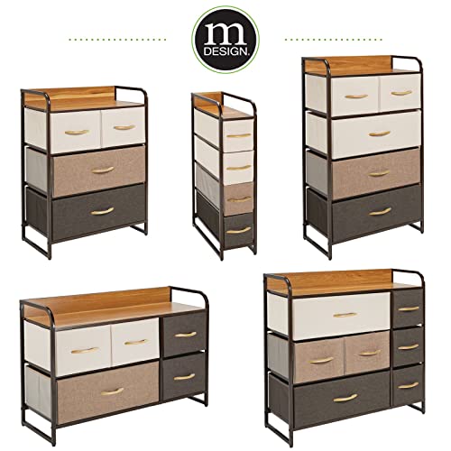 mDesign Tall Dresser Storage Chest Vanity Furniture Tower