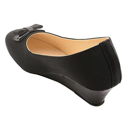 elle wings women's black elegant fashionable lycra platform bellies shoes