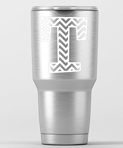 Chevron Letter "T" by An Engineered Craft - Vinyl Decal for YETI/Phone/Car