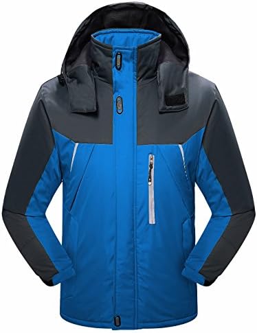 Weatherproof Packable Down Puffer Coat Lightweight Down Winter Jacket for Men (US XL, Ski-Blue)