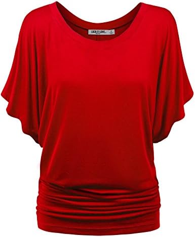 LL Womens Boat Neck Dolman Top - Made in USA